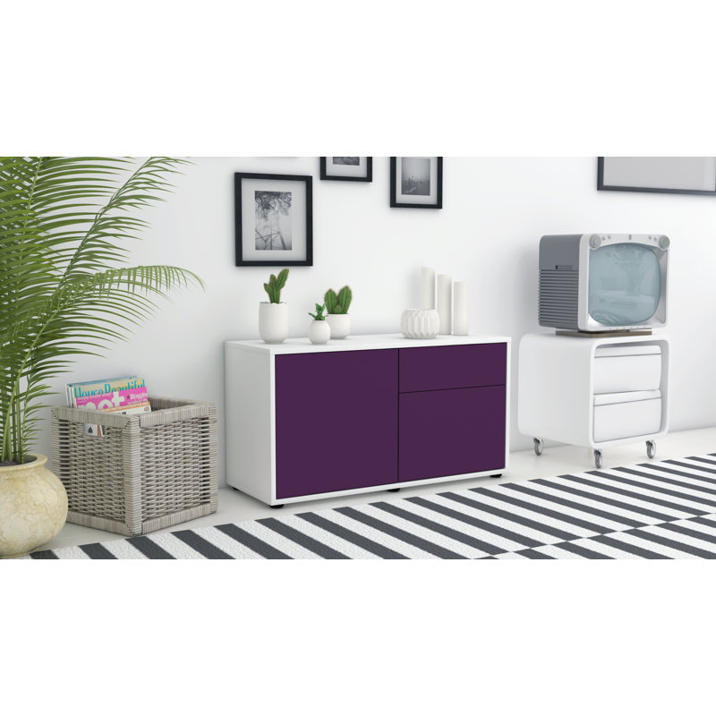 Montrose Sideboard, White/Purple