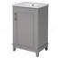 Petit meuble-lavabo moderne de 20 pouces avec lavabo en céramique - 20 * 15,5 * 33,3 pouces