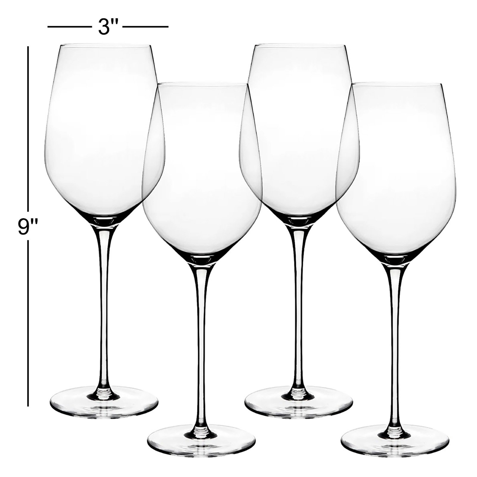 Handmade Red Wine Glass, 13 oz.