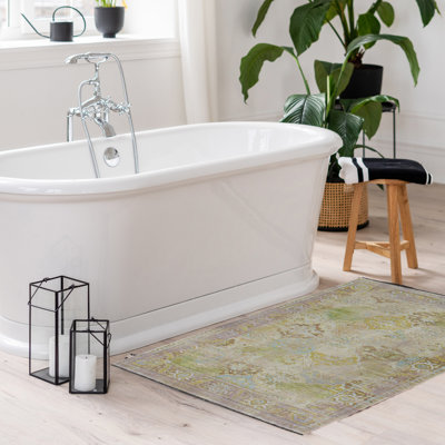 Tapis de couloir lilas et vert Laurel Connie-Leigh