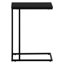 Table d'appoint en stratifié noir pour espace de bureau, chambre à coucher, salon, côté contemporain