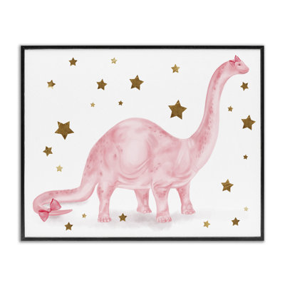 Dinosaure Banford, étoiles dorées, motif pour enfants