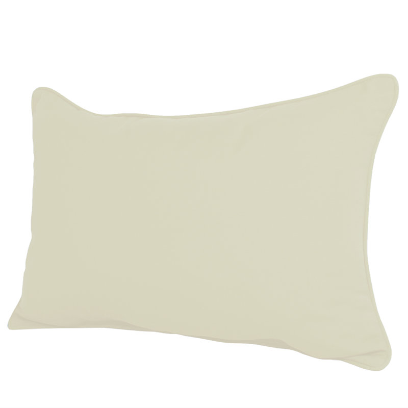  Sunbrella Outdoor Lumbar Pillow, Canvas