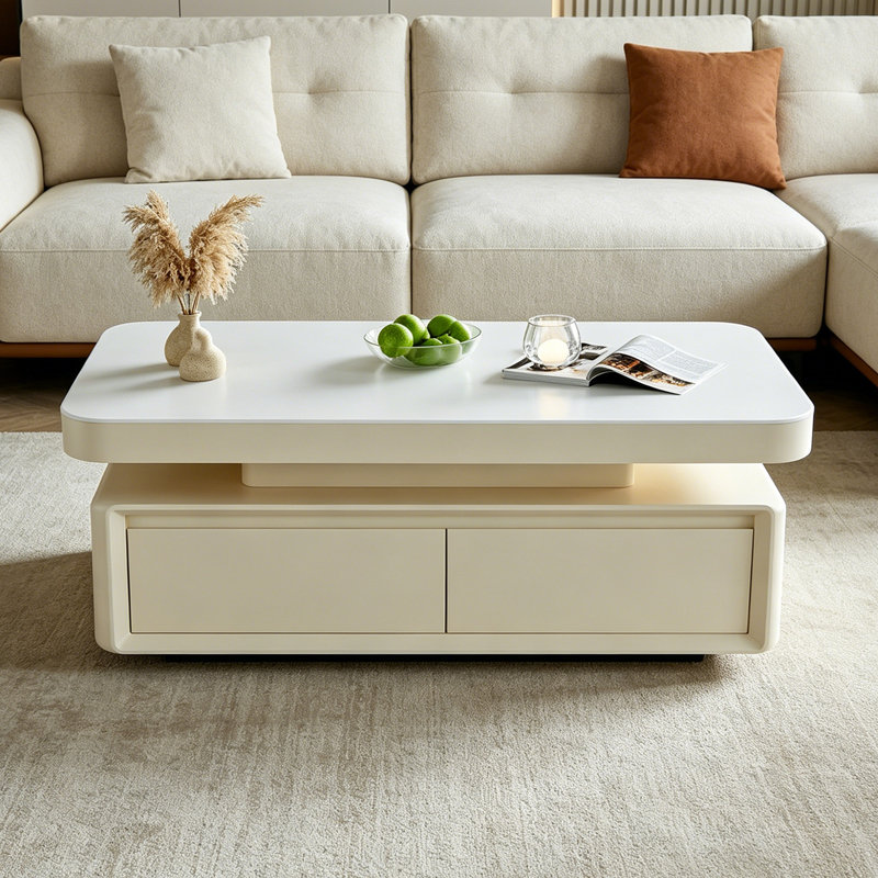 Riser, H 17,71 po x L 59,05 po x l 31,49 po, Blanc