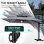 129'' X 129'' Square Outdoor Solar Led Cantilever Patio Umbrella without Weighted Base-1709515331