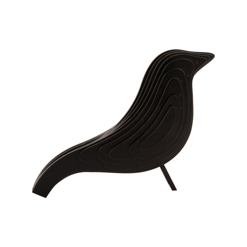 Animals Figurines & Sculptures, Black, 21.5cm H x 9cm W x 1cm D