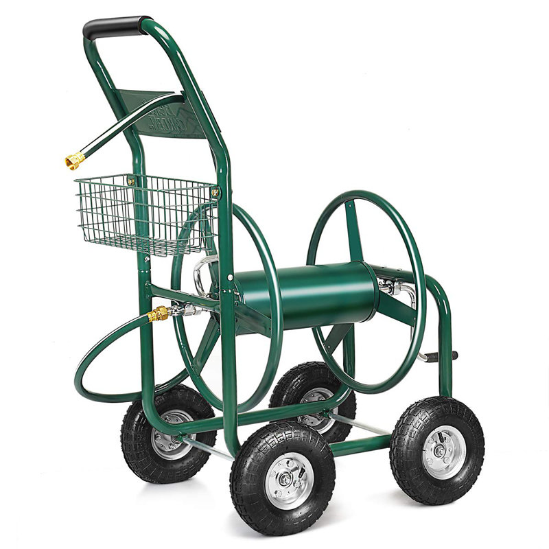 Hallstead Metal Cart Hose Reel