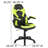 Bridesdale Gaming Desk And Racing Chair Set With Cup Holder, Headphone Hook & 2 Wire Management Holes-1061100530