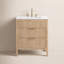 Ensemble de meuble-lavabo simple 30 po avec dessus en pierre reconstituée Bilroy-1364366936