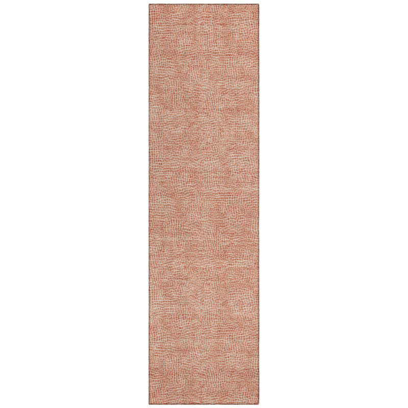 Riyala Orange Washable Indoor-Outdoor Rug - , 2'3" x 7'6"