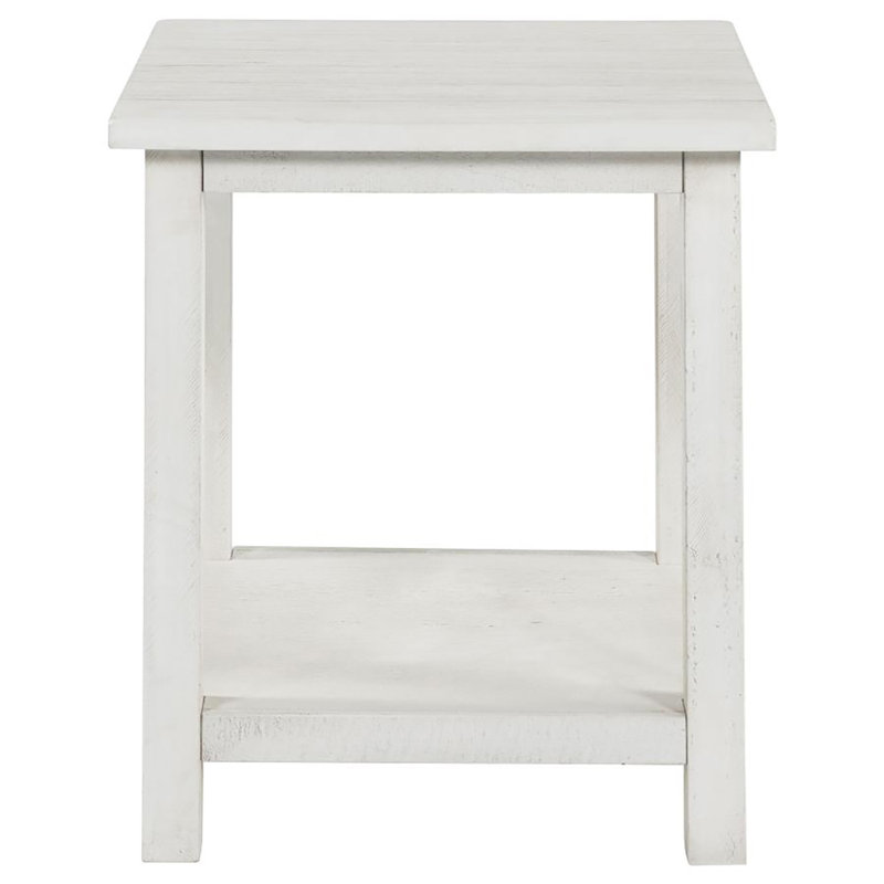 Cantero End Table, Distressed White