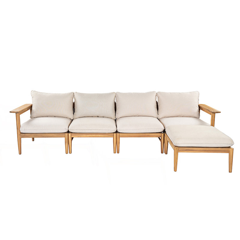 Outdoor L-Shape Sofa With Cushion
