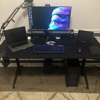 Homall 63'' Ergonomic Computer Desk with Mouse Pad, Gaming Desk