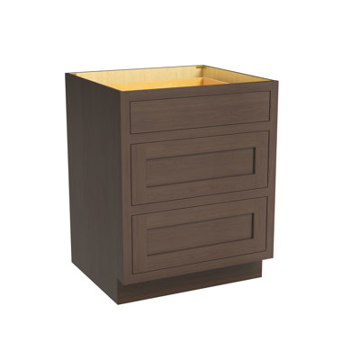 Armoire de cuisine à 3 tiroirs l 27 po x H 34,5 po x P 25 po prête à assembler Casainc
