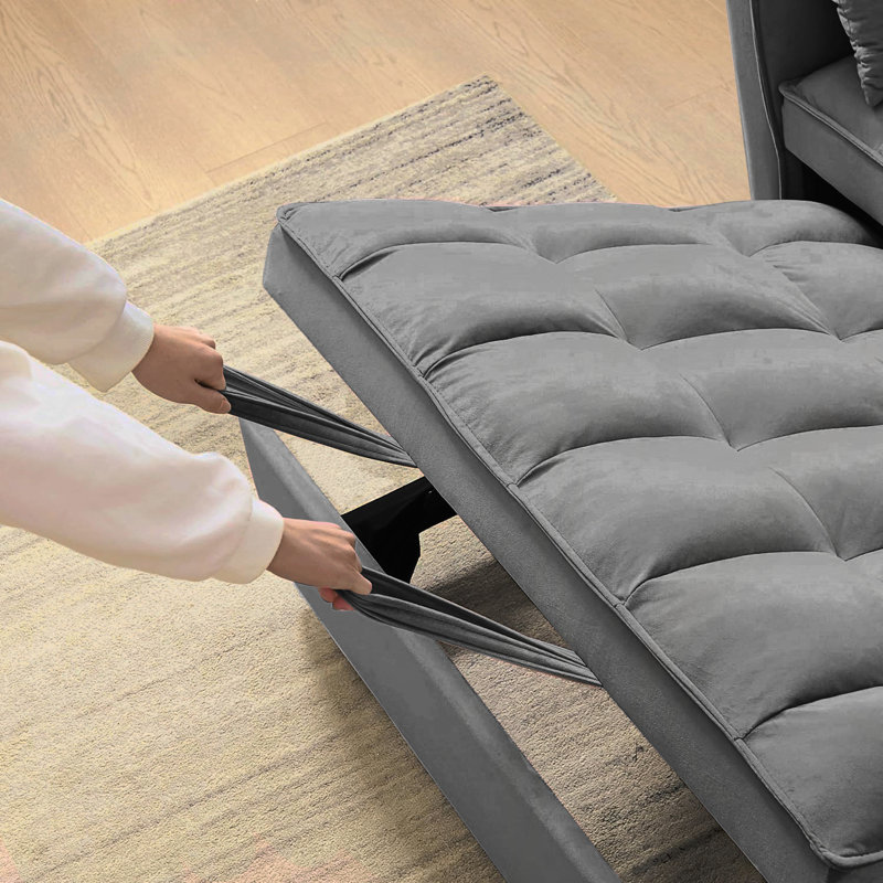Convertible Sofa Bed,3-in-1 Pull Out Couch Bed with Reclining Backrest and Pillows,Sofa Bed Chair Full Convertible Sleeper Loveseat for Living Room, Home or Office