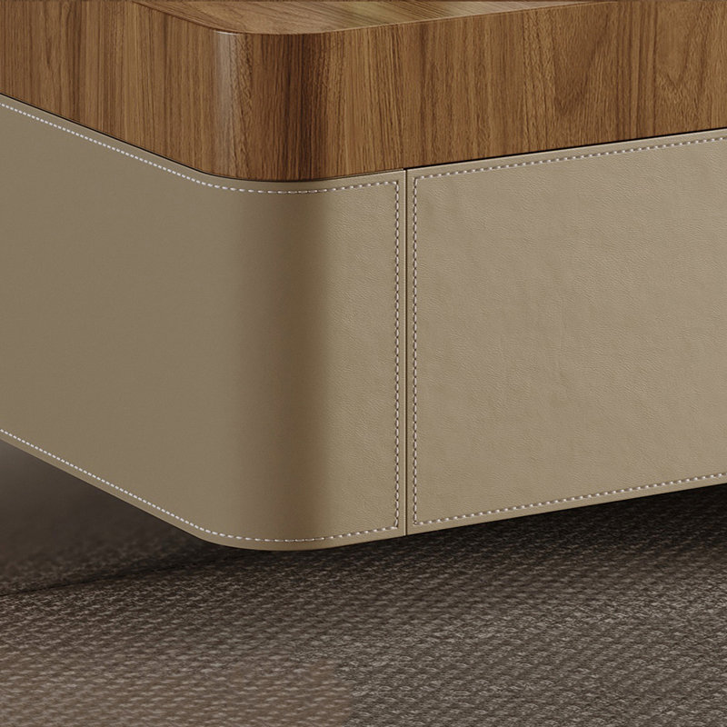 Table basse carrée à hauteur réglable de style rétro