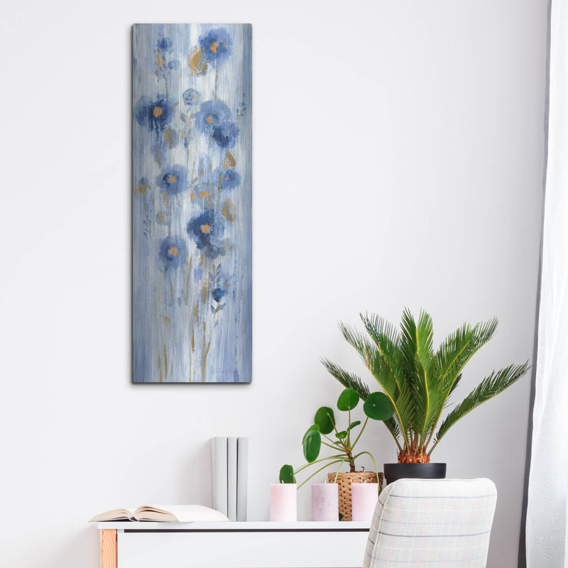  «Seaside Flowers I» par Silvia Vassileva, art mural en métal, 12 po x 36 po, H 36 po x l 12 po