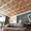 Carreaux de plafond tombants 24 x 24 en bronze - paquet de 12, 48 Pi., Panneaux de lambris 3D, installation de colle ou de grille