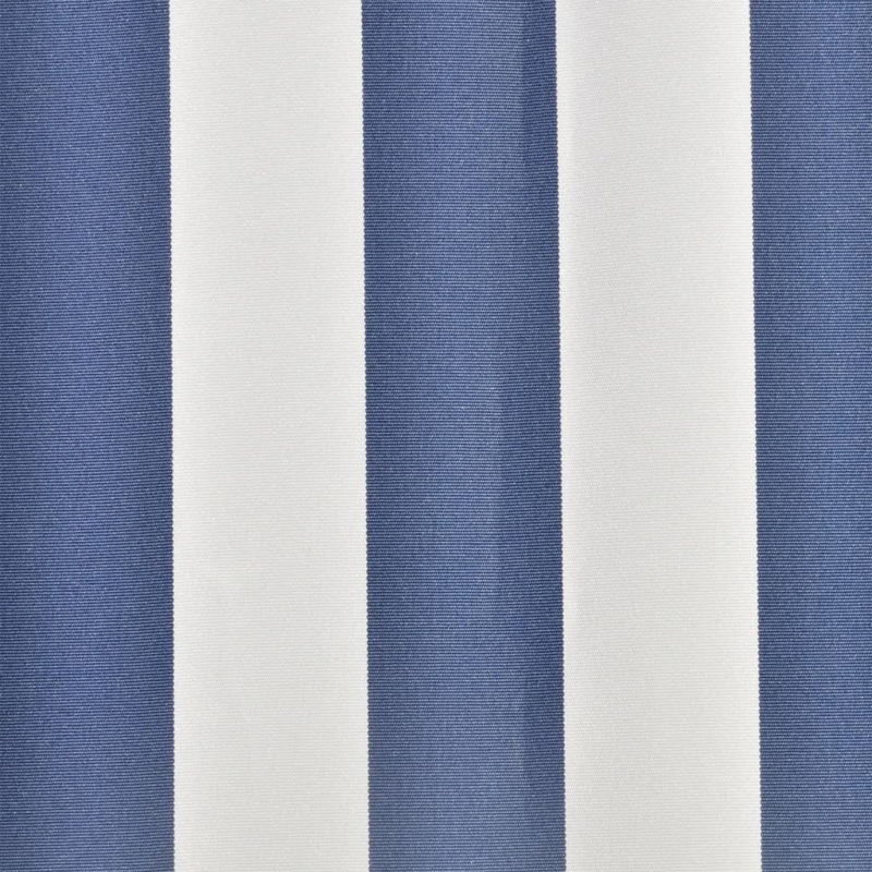 Awning Top Sunshade Canvas , 400cm W x 300cm D, Blue/White