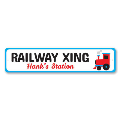 Railroad Crossing Aluminum Sign