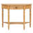 Farmhouse Half Moon Console Table With Drawer & Shelf,Sofa Table For Entryway,Living Room, Hallway And Foyer-128993957