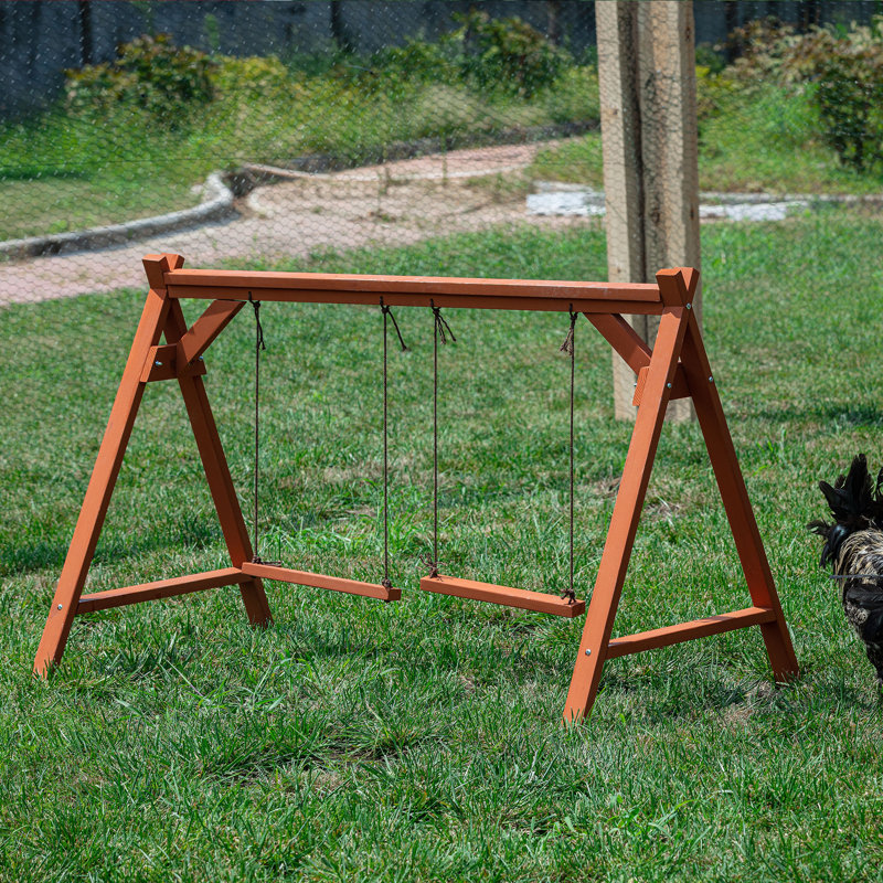 Ensemble de balançoire à poulet avec perchoirs