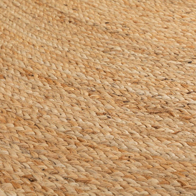 Alvertia Geometric Shapes Jute / Sisal Braided Area Rug