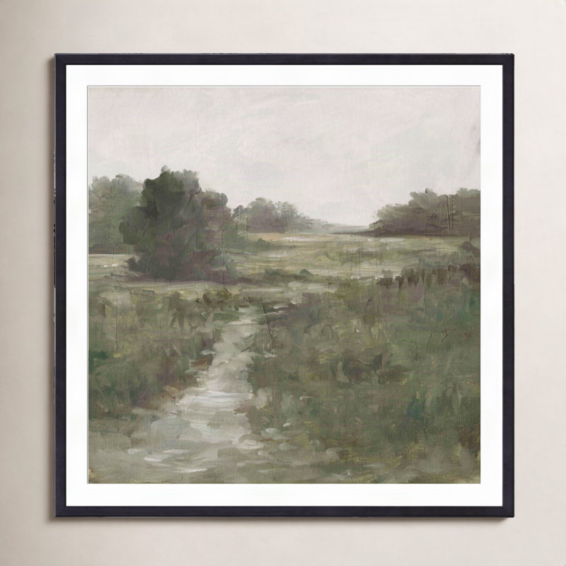 Tranquil Fen I Painting by Ethan Harper, Espresso, 18"H x 12"W