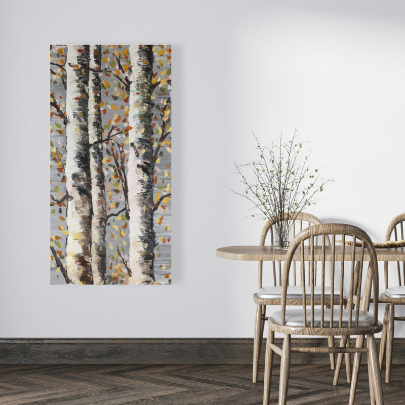 Blossoming Birches - Arbres saisons sur toile pour la décoration intérieure