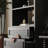 American Retro Black Display Cabinet