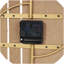 Metal Mechanical Tabletop Clock in Gold