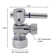 Turn Angle Stop with Copper Pipe Inlet and Compression Outlet with Lever Handle