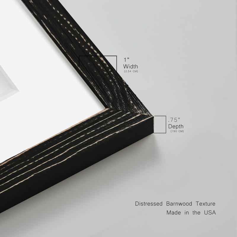 Nuit trouble, reproduction d’art encadrée, Blanc, Black Framed Paper, H 17 po x l 17 po x P 1,5 po