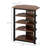 Corner TV Stand And AV Media Tower With Storage Shelves And Steel Frame For Living Room Entertainment Center | Gift Idea