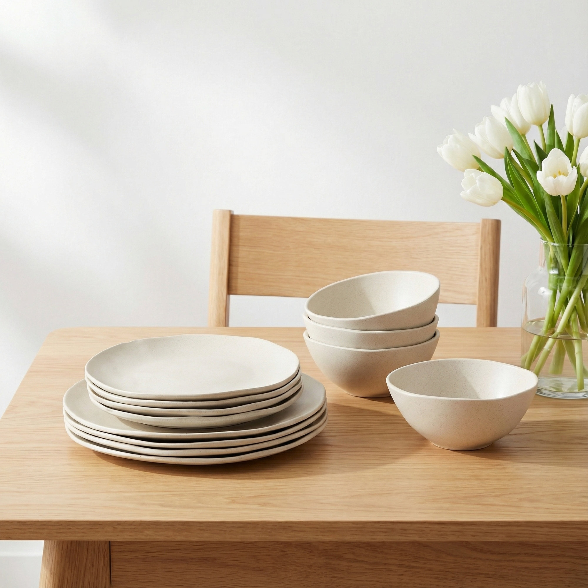 Marnie Dinnerware Set - Service for 4, Cream