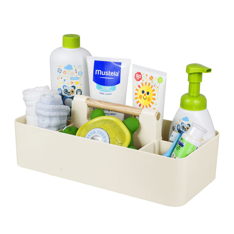 Panier de rangement en plastique pour chambre de bébé