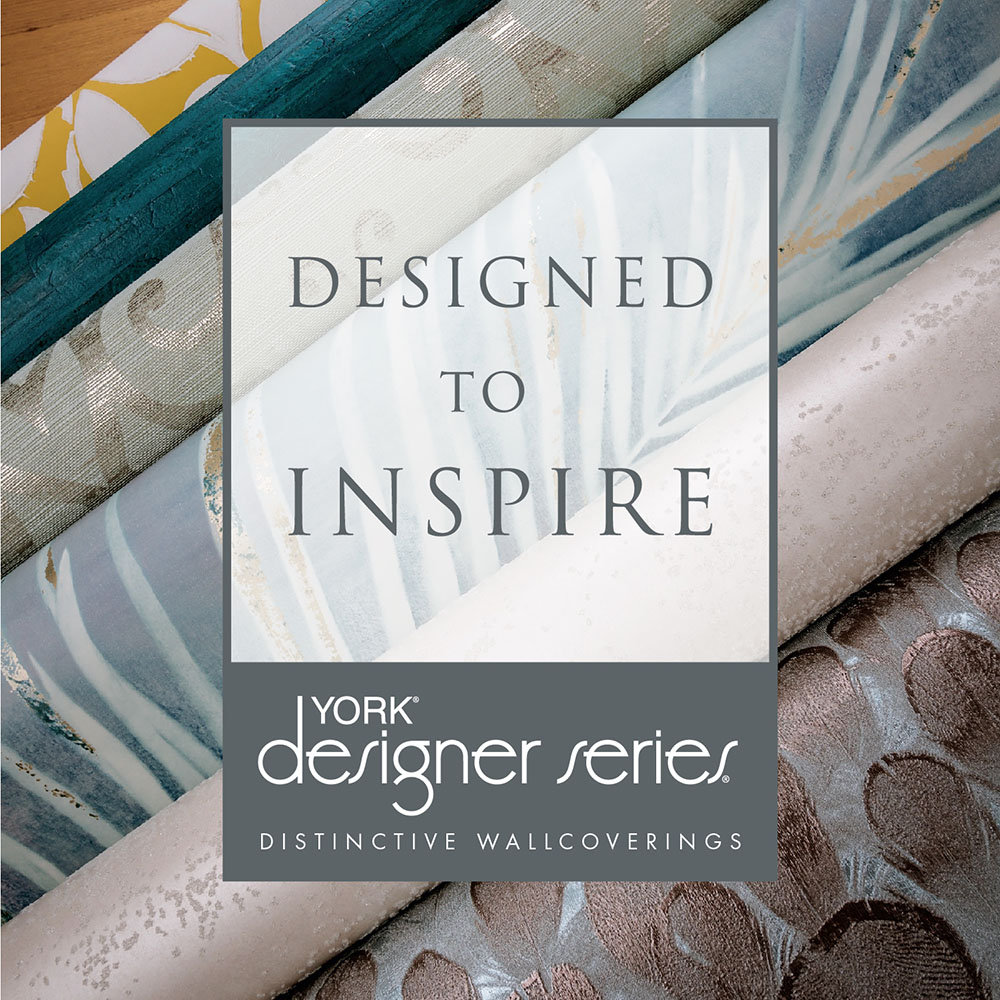 York Wallcoverings Antonina Vella Modern Metals Geometric Metallic