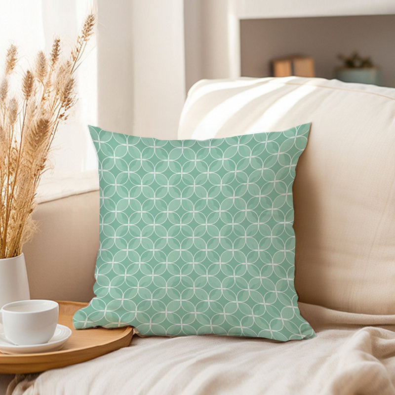 Abstract Mint Pattern II Patterns Modern, 16"H x 16"W