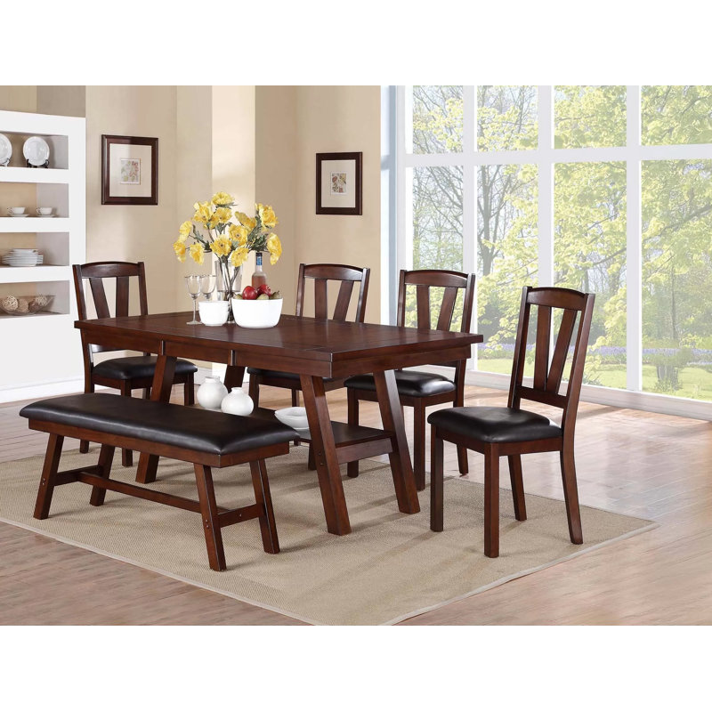 66.4" W DINING TABLE, WALNUT