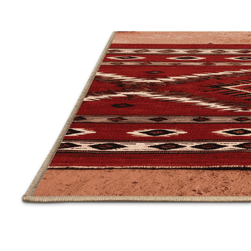 Washable Monument Valley Southwestern Area Rug, Runner 2' x 5'
