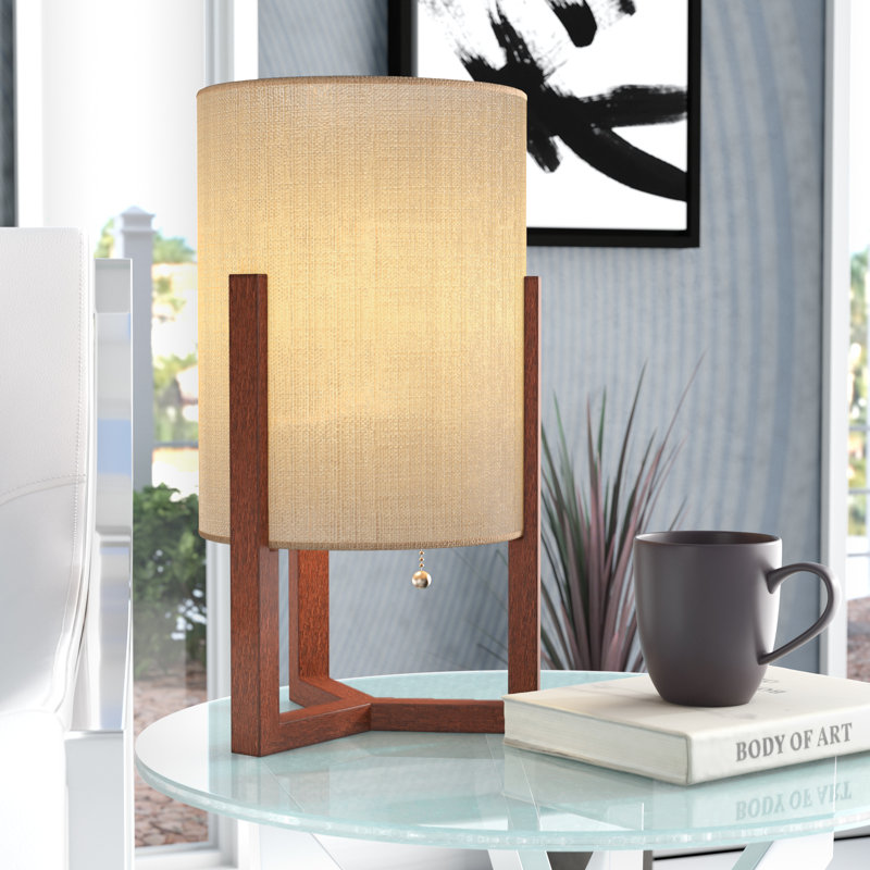 Lampe de table en noyer 17 po Stela
