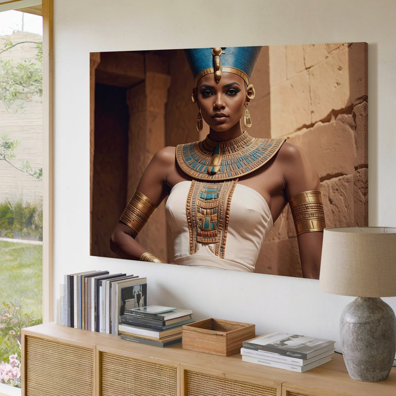 Reproduction d'art reine Nefertiti, H 30 po x l 30 po