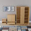 Maybery 3 Piece Bedroom Set (1 Drawer Bedside Chest, 5 Drawer Chest, 3 Door Wardrobe), (5)-1907633459