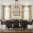 8-Light Kitchen Island Linear Pendant