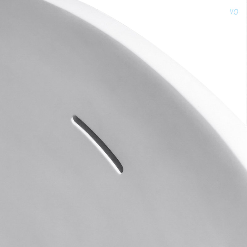 Solid Surface Freestanding Oval Soaking Bathtub