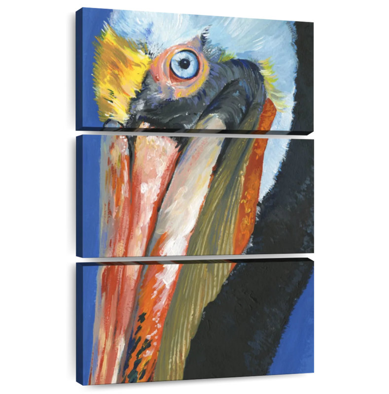 Brampt Vibrant Pelican I, 38'' H x 24'' W