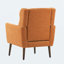 Chaise d'appoint moderne, fauteuils en chenille pour le salon, fauteuil rembourré Mordern, chaise longue rembourrée et confortable dans un petit espace, chambre à coucher, avec coussin, pieds en bois massif-683099470