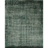 Abstract Area Rug in Green