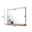 Jakhyia Rectangle Wall Mirror with Shelves