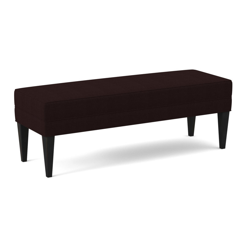 Livery Upholstered Bench, Espresso, Filigree Ivory